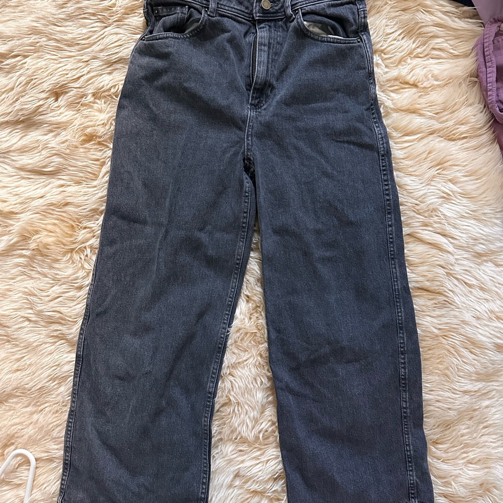 Sezane Le Crop wide legged jean